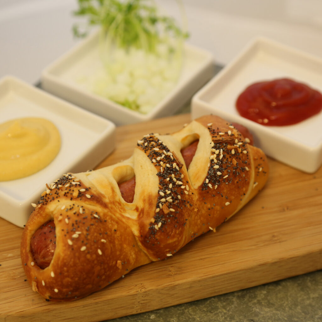 Black Angus Hot Dog Handcrafted Pretzel
