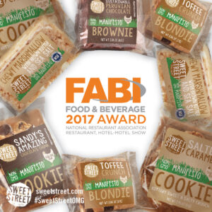 Photo showing Sweet Street Desserts and FABI 2017 Award LOGO