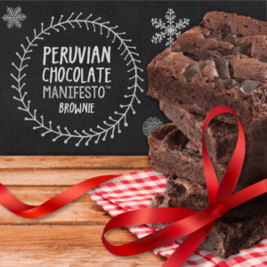 It’s the most wonderful time to try Peruvian Chocolate Manifesto Brownies.