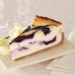 View Blueberry White Chocolate Cheese Brulee – Slice