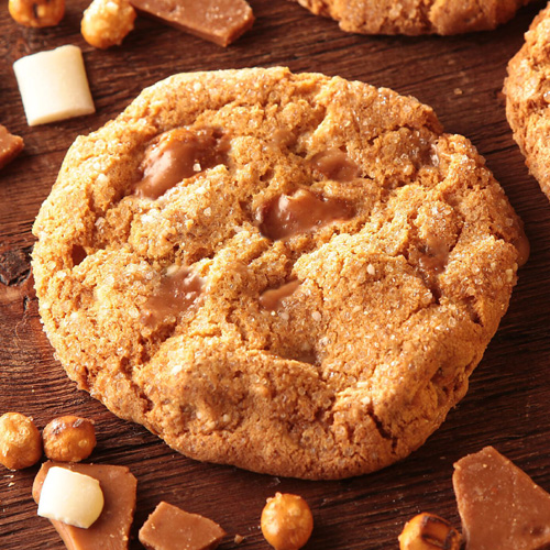 Salted Caramel Crunch Manifesto Cookie, Non GMO, Clean Ingredients, Cage Free Eggs, Pure Cane Sugar, All natural toffee