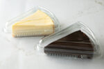 View Single Serve New York Cheesecake and Flourless Chocolate Torte Clam Shell To Go Packaging